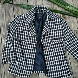 *New York & Co* Navy 'n White Blazer